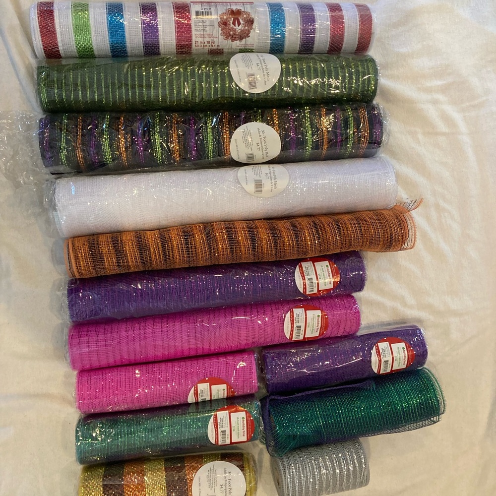 Colorful Crafting Mesh Rolls